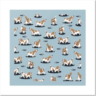 Basset Hound Pattern Posters and Art